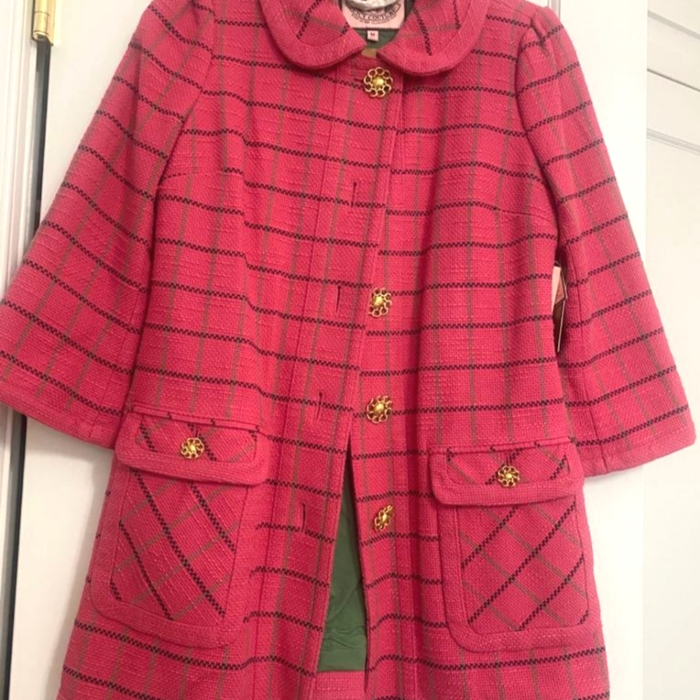 Juicy Couture plaid coat